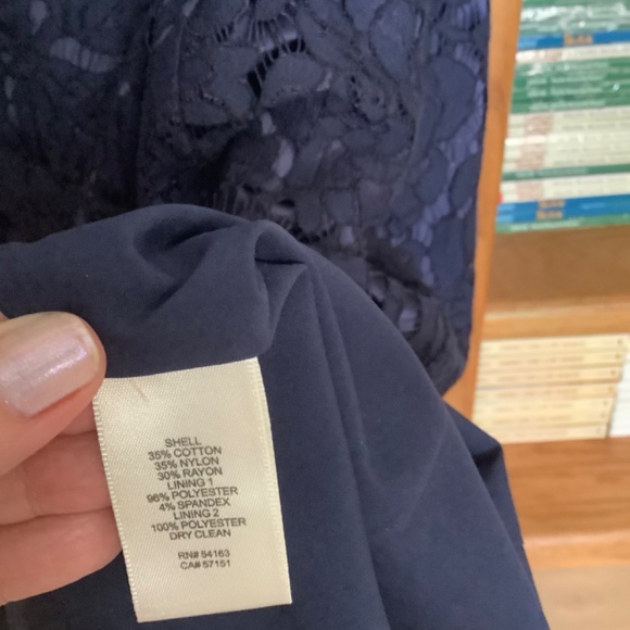 Eliza J lace dress in navy blue size 10 - Picture 7 of 7